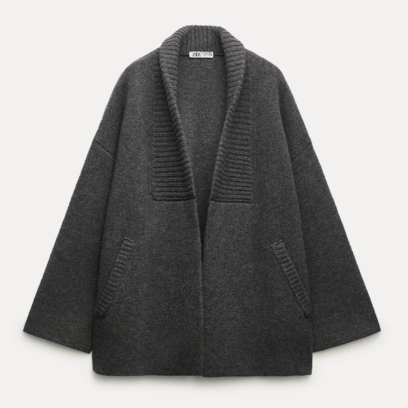 Zara Wool Oversized Coat NWT - Picture 10 of 16